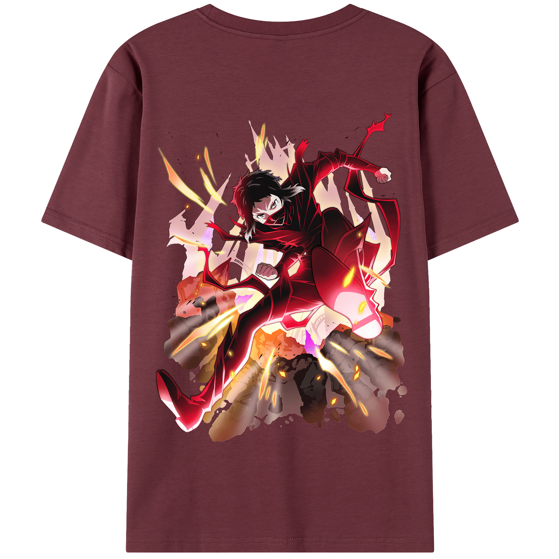 （画像用） 文豪ストレイドッグス Bungo Stray Dogs 綿100％半袖Tシャツ（背面プリント）